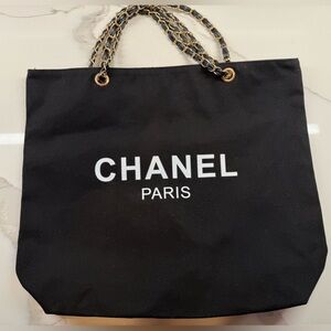 🖤VIP GWP🖤CHANEL Black Fabric Tote